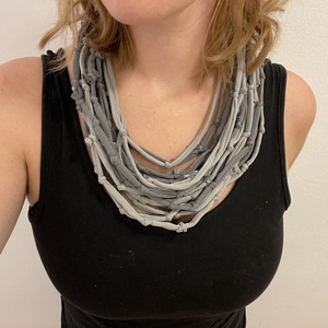 Concrete pamut pólónyaklánc - ékszer - nyaklánc - statement nyaklánc - Meska.hu