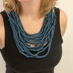 Deep sea pamut pólónyaklánc - ékszer - nyaklánc - statement nyaklánc - Meska.hu