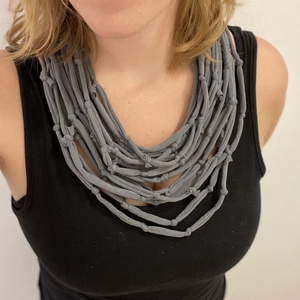 Classic pamut pólónyaklánc, Ékszer, Nyaklánc, Statement nyaklánc, Ékszerkészítés, Újrahasznosított alapanyagból készült termékek, MESKA