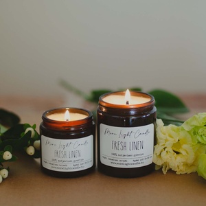 Fresh Linen - 100% natúr szójaviasz illatgyertya - otthon & életmód - gyertya, illat, aroma - gyertya - Meska.hu