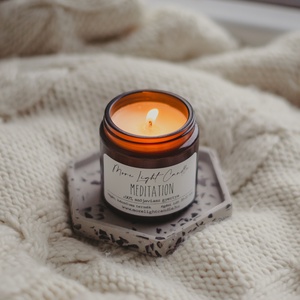 Meditation - Nag Champa - 100% natúr szójaviasz illatgyertya - otthon & életmód - gyertya, illat, aroma - gyertya - Meska.hu
