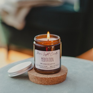 Meditation - Nag Champa - 100% natúr szójaviasz illatgyertya - otthon & életmód - gyertya, illat, aroma - gyertya - Meska.hu