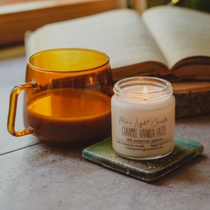 Caramel Vanilla Latte  - 100% natúr szójaviasz illatgyertya - otthon & életmód - gyertya, illat, aroma - gyertya - Meska.hu