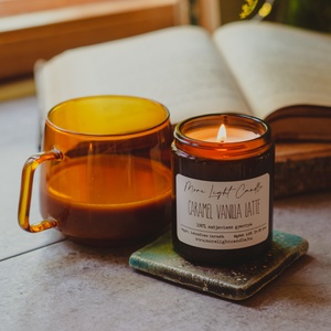 Caramel Vanilla Latte  - 100% natúr szójaviasz illatgyertya - otthon & életmód - gyertya, illat, aroma - gyertya - Meska.hu
