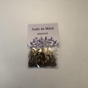 Esküvői köszönőajándék virágmag levendula mintás - esküvő - emlék & ajándék - köszönőajándék - Meska.hu