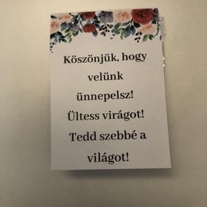 Esküvői köszönőajándék virágmag rózsakert mintás, Esküvő, Emlék & Ajándék, Köszönőajándék, Fotó, grafika, rajz, illusztráció, MESKA