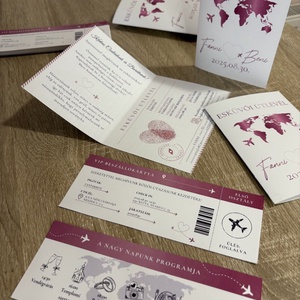 Útlevél beszállókártyával meghívó - esküvő - meghívó & kártya - meghívó - Meska.hu Útlevél beszállókártyával meghívó - esküvő - meghívó & kártya - meghívó - Meska.hu