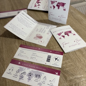 Útlevél beszállókártyával meghívó - esküvő - meghívó & kártya - meghívó - Meska.hu Útlevél beszállókártyával meghívó - esküvő - meghívó & kártya - meghívó - Meska.hu