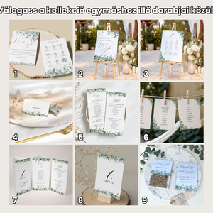 Esküvői köszönőajándék virágmag eukaliptusz mintával- Eucalypt Blom - esküvő - emlék & ajándék - köszönőajándék - Meska.hu