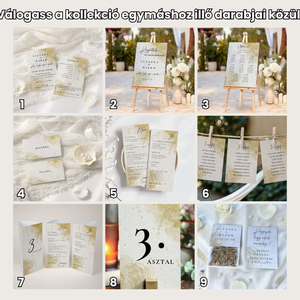 Esküvői köszönőajándék virágmag /arany mintával/- Golden Glow - esküvő - emlék & ajándék - köszönőajándék - Meska.hu