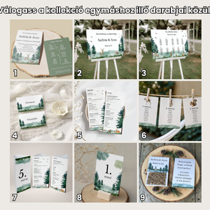 Esküvői köszönőajándék virágmag /erdei mintával/- Woodland Tale - esküvő - emlék & ajándék - köszönőajándék - Meska.hu