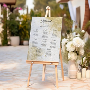 Esküvői tábla /köszöntőtábla/ültetésrend tábla/programtábla - Golden Glow (arany csillogó) - esküvő - dekoráció - tábla & jelzés - Meska.hu