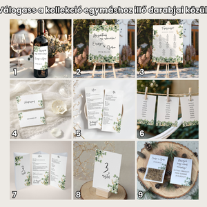 Esküvői tábla /köszöntőtábla/ültetésrend tábla/programtábla - Verde Oro (eukaliptuszos arany) - esküvő - dekoráció - tábla & jelzés - Meska.hu