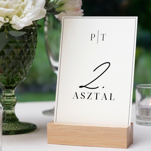 Esküvő asztalszám/asztaljelölő/asztalszám kártya/asztalszámozás/asztali dekorác -Fekete luxus - Meska.hu