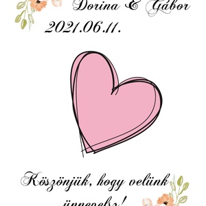 Esküvő - köszönőajándék hűtőmágnes - esküvő - emlék & ajándék - köszönőajándék - Meska.hu