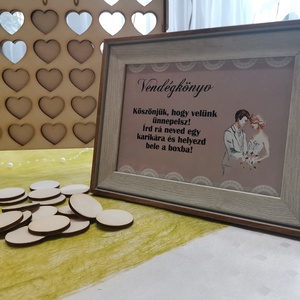 Vendégkönyv - szívbox - esküvő - emlék & ajándék - vendégkönyv - Meska.hu