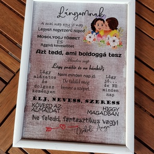 Emléktáblák - Lányomnak - otthon & életmód - dekoráció - fali és függő dekoráció - falra akasztható dekor - Meska.hu