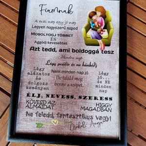 Emléktáblák - Fiamnak - otthon & életmód - dekoráció - fali és függő dekoráció - falra akasztható dekor - Meska.hu