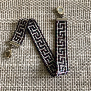 Görög mintás karkötő - ékszer - karkötő - gyöngyös karkötő - Meska.hu