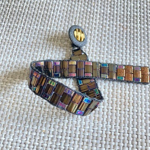 Bronz karkötő - ékszer - karkötő - gyöngyös karkötő - Meska.hu