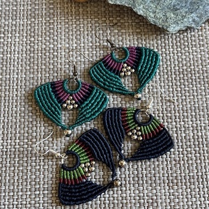 Inka füli gyönggyel - ékszer - fülbevaló - lógó fülbevaló - Meska.hu