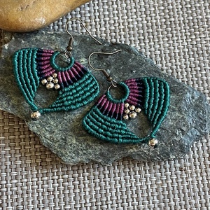 Inka füli gyönggyel - ékszer - fülbevaló - lógó fülbevaló - Meska.hu