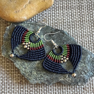 Inka füli gyönggyel - ékszer - fülbevaló - lógó fülbevaló - Meska.hu