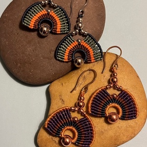 Gyöngyös bohém füli - ékszer - fülbevaló - lógó fülbevaló - Meska.hu