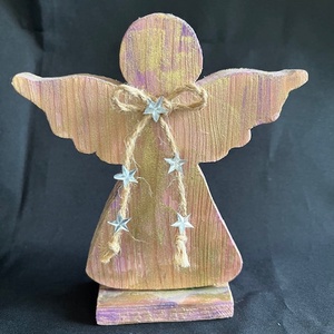 Minimal fa angyalka dísz - karácsony - adventi díszek - adventi asztaldísz - Meska.hu