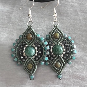 Gyöngyös füli - ékszer - fülbevaló - lógó fülbevaló - Meska.hu