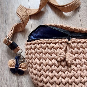 Mocca Mousse - Horgolt Övtáska  - táska & tok - övtáska - Meska.hu