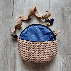 Mocca Mousse - Horgolt Övtáska  - táska & tok - övtáska - Meska.hu