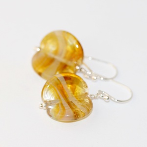 Lencsi-egyedi lámpagyöngy fülbevaló -  - Meska.hu