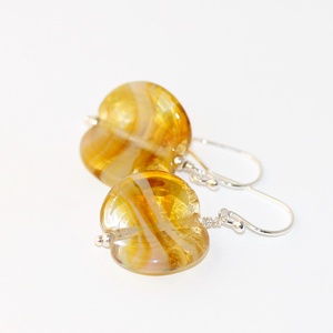 Lencsi-egyedi lámpagyöngy fülbevaló -  - Meska.hu