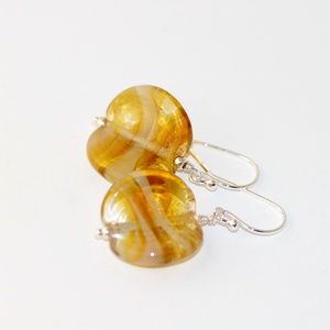 Lencsi-egyedi lámpagyöngy fülbevaló -  - Meska.hu