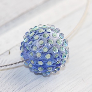 Bubble hollow bead- egyedi üveggyöngy sodronyon -  - Meska.hu