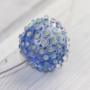Bubble hollow bead- egyedi üveggyöngy sodronyon -  - Meska.hu
