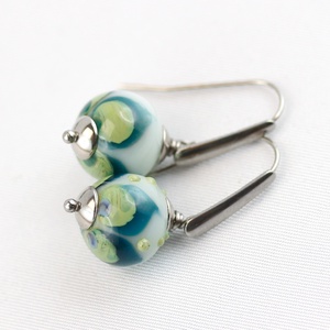 Szirmok -egyedi lámpagyöngy fülbevaló -  - Meska.hu