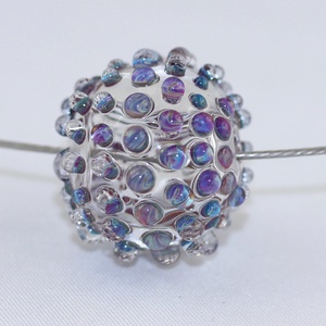 Bubble hollow bead- egyedi üveggyöngy sodronyon -  - Meska.hu