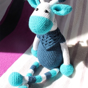 Horgolt zsiráf amigurumi - Benjámin -  - Meska.hu