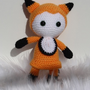 Horgolt róka baba amigurumi - Roxána - Meska.hu