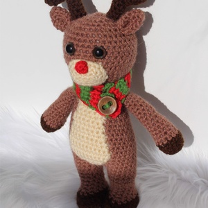 Horgolt rénszarvas amigurumi - Rudolf -  - Meska.hu
