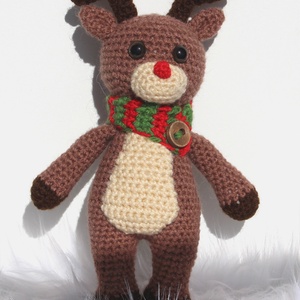 Horgolt rénszarvas amigurumi - Rudolf -  - Meska.hu