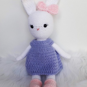 Horgolt nyuszi amigurumi - Lili - játék & sport - plüssállat & játékfigura - nyuszi - Meska.hu