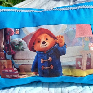 paddington mesepárna kék - otthon & életmód - babaszoba, gyerekszoba - gyerek díszpárna - Meska.hu