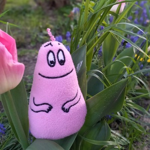 Barbapapa plüss kulcstartó - Meska.hu