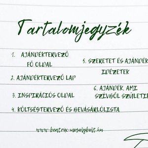 Ajándéktervező  Tudatos, személyes meglepetésekhez, digitális, letölthető, nyomtatható PDF tervezőlapszett - Meska.hu