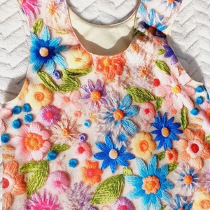 92-98 Mosolymanó tipegő hálózsák � 3D virágmező - baba - mama - babaruházat - tipegőhálózsák - Meska.hu