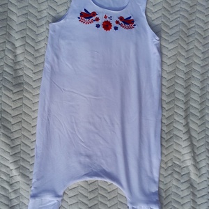 92-98 Mosolymanó tipegő hálózsák � népi, Palóc mintával hímzett - baba - mama - babaruházat - tipegőhálózsák - Meska.hu