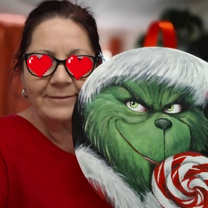 Grincs - karácsony - karácsonyi lakásdekoráció - karácsonyi ajtódíszek - Meska.hu